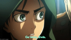 ... crossover frozen snk disney quote AOT eren jaeger snk gif erwin smith