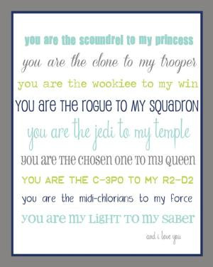 For the Star Wars lover in your life...FREE printable! by Ellie Bean ...