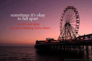... , No It’s Not Okay You Are a Fucking Ferris Wheel ~ Apology Quotes