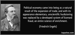 Political economy came into being as a natural result of the expansion ...