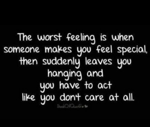 The worst feeling