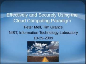 Effectively and Securely Using the Cloud Computing Paradigm