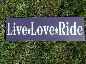 Live Love Ride with Stars Western Wood Sign Cowgirl Cowboy Sayings ...