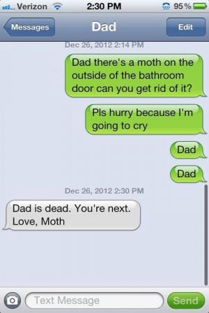 Dad text messages -best dad ever -funny
