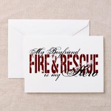Boyfriend My Hero - Fire & Rescue Greeting Cards ( for