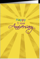 Employee Anniversary One Year card - Product #559224
