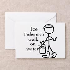 Ice Fishing Greeting Cards