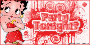 Party Tonight Betty Boop Picture for Facebook