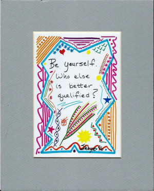 Matted Art Print - Doodle Quote 
