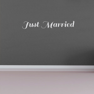 Just Married Wall Decal Quotes