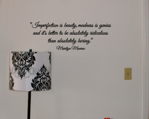Marilyn Monroe Quote Vinyl Wall Decal Beneath The Makeup Vinyl ...