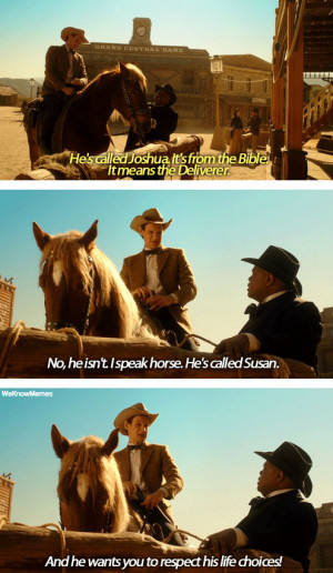 He’s called Joshua… no he isn’t I speak horse…