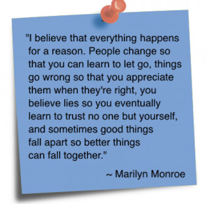 everything happens for a reason change picture quote