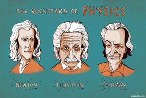 ROCKSTARS OF PHYSICS Art Print