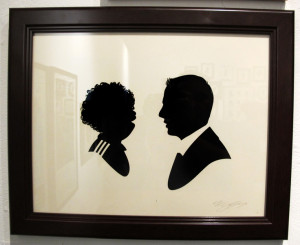 Franklin and Gob silhouettes.....arrested development