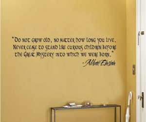 ... Vinyl Wall Decal Art Saying Decor Do not grow old Albert Einstein