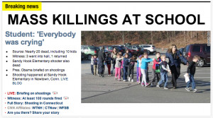 This morning children went to school in Newtown Connecticut and were ...