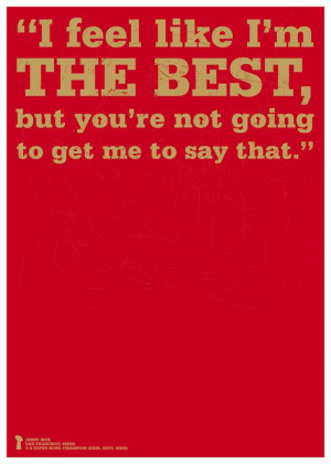 San Francisco 49ers Jerry Rice Quote Poster by headfuzzbygrimboid, $15 ...