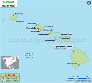 Hawaii Beaches Map