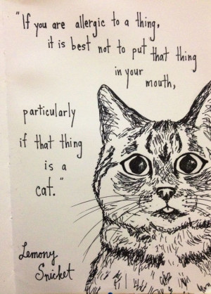 Lemony Snicket cats quote