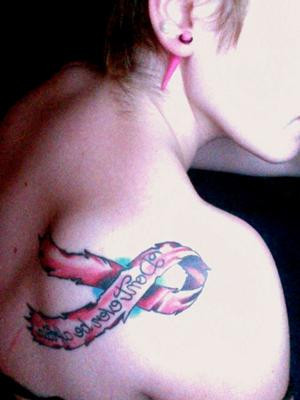 27 Breast Cancer Ribbon Tattoo Design