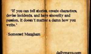 Author Quotes: Somerset Maugham on Writing Ability