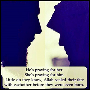 Quotes About Love And Peace: He Is Praying For Her And She Is Praying ...