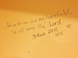 Scripture for Home on Our Kitchen Walls