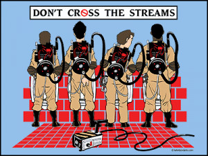 Ghostbusters Don’t Cross The Streams T-Shirt [pic]
