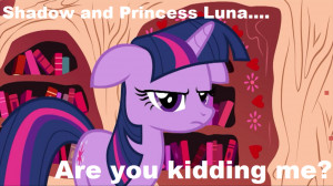 Twilight Sparkles is mad at Princess Luna by BlackMasterElite15