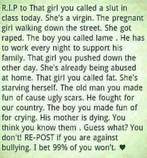 Stop bullying! Now!!!!