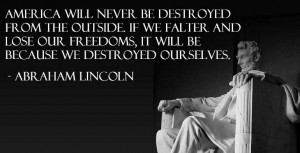... America today. Devastated and disbelieving, Lincoln would ask, How did