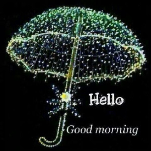 Good morning on a rainy day