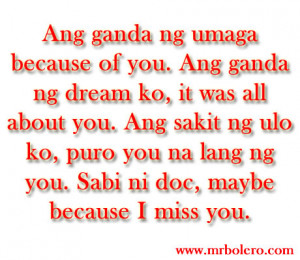Sweet Tagalog Love Quotes