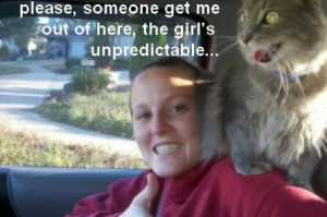 ... cat sitting on girl s shoulder funny cat sitting on girl s shoulder