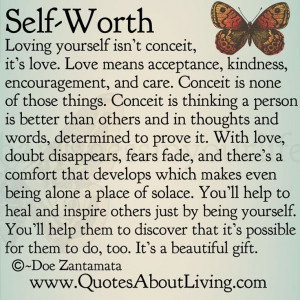 An amazing quote about Self worth and loving yourself ... #quote