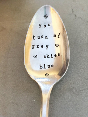 Stamped Silver Spoon, Inspirational Quotes, Gift For Him, Gift For Her ...