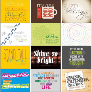 Contemporary Quotes - 12 Month Appointment Custom Calendar