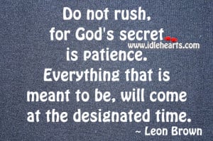 God And Patience Quotes