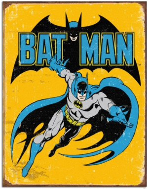 Batman Vintage Comics Metal Sign (Retro Planet)