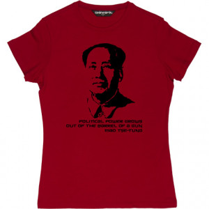 Chaiman Mao Tse Tung Quote Red Womens T Shirt Choose Your Favourite