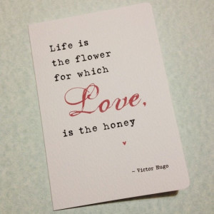 Love Is The Honey Quote Valentine Card on sale in arbee cards Etsy ...