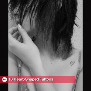 Heart-Shaped Tattoos For Valentine's Day