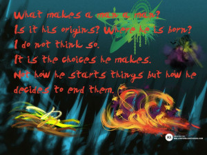 hellboy quote what makes a man a man