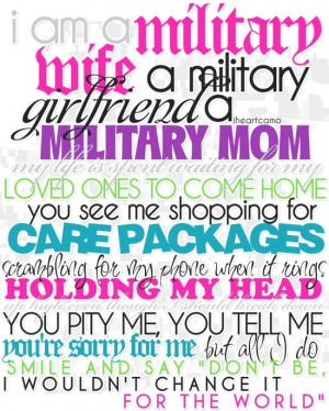 military girlfriend, a military mom. My life is spent waiting for my ...