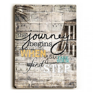 The Journey Begins When: Inspirational Art & Quotes for Kids