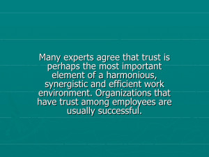 steps for building trust in organization