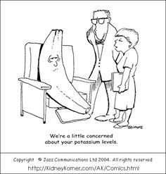 Dialysis Cartoons by Peter Quaife - August 2005 Cartoon More