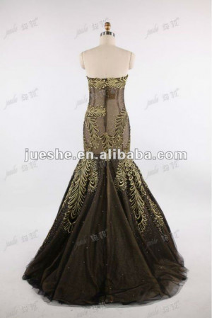 sexy embrodery haute couture mermaid evening dress jpg