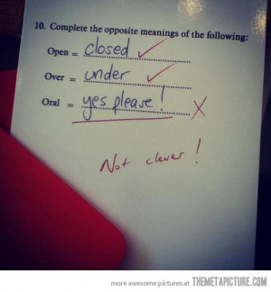 Funny photos funny test answers college exam